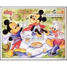 GSVB094M-BLOCO CONTOS DO TIO PATINHAS III - CHAPEUZINHO VERMELHO - GRANADINAS DE SÃO VICENTE - 1992 - MINT