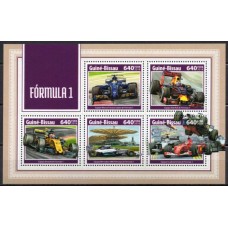 GUB7442MF-MINIFOLHA FÓRMULA 1 - GUINÉ BISSAU - 2018 - MINT