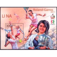 GUBB0655M-BLOCO VENCEDORA DO TÊNIS EM ROLAND-GARROS: LI NA - GUINÉ BISSAU - 2011 - MINT GUBB0655M-BLOCO VENCEDORA DO TÊNIS EM ROLAND-GARROS: LI NA - GUINÉ BISSAU - 2011 - MINT