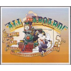 GUYB252M-BLOCO MICKEY CHEFE DE TREM - GUIANA - 1996 - MINT