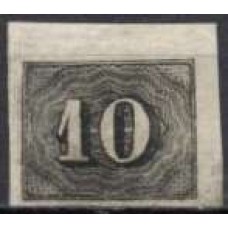 IM0011N.03-SELO VERTICAL, 10 RÉIS - 1850 - N