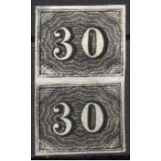IM0013NP.01-PAR SELO VERTICAL, 30 RÉIS - 1850 - N