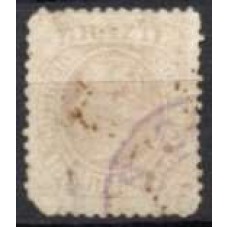 IM0058U.05-SELO DOM PEDRO II FUNDO CRUZADO - 1883 - U