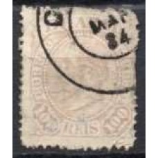 IM0059U.04-SELO DOM PEDRO II FUNDO LINHADO - 1883 - U