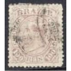 IM0059U.08-SELO DOM PEDRO II FUNDO LINHADO - 1883 - U
