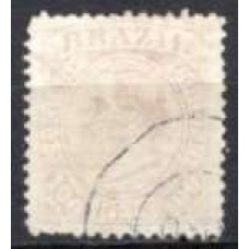 IM0059U.11-SELO DOM PEDRO II FUNDO LINHADO - 1883 - U