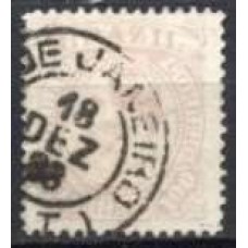 IM0059U.12-SELO DOM PEDRO II FUNDO LINHADO - 1883 - U
