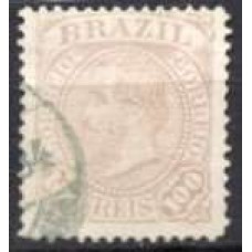 IM0059U.13-SELO DOM PEDRO II FUNDO LINHADO - 1883 - U