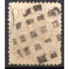 IM0059U.14-SELO DOM PEDRO II FUNDO LINHADO - 1883 - U