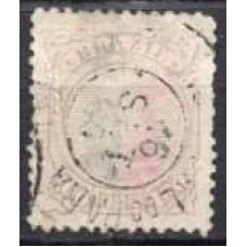 IM0060U.03-SELO DOM PEDRO II CABECINHA - 1884 - U - PEQUENO RASGO NA BORDA DIREITA