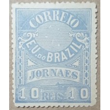 JO0022N-SELO JORNAIS CRUZEIRO DO SUL, 10 RÉIS - 1890 - N