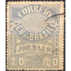JO0022U-SELO JORNAIS CRUZEIRO DO SUL, 10 RÉIS - 1890 - U