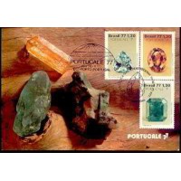 MA0056.22-MÁXIMO PEDRAS PRECIOSAS, SÉRIE - 1977 - CBCS PORTO/PORTUGAL E EXPOSIÇÃO PORTUCALE 77