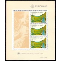 MDEB004M-BLOCO SÉRIE EUROPA - GRANDES OBRAS DO GÊNIO HUMANO - MADEIRA - 1983 - MINT MDEB004M-BLOCO SÉRIE EUROPA - GRANDES OBRAS DO GÊNIO HUMANO - MADEIRA - 1983 - MINT