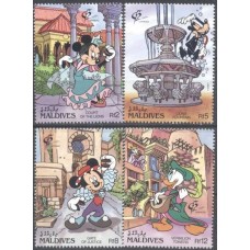 MLD1463M-SÉRIE EXPOSIÇÃO FILATÉLICA GRANADA 92 - MALDIVAS - 1992 - MINT