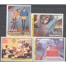 MLD1521N-SÉRIE 60º ANIVERSÁRIO DO PATETA I - MALDIVAS - 1992 - N