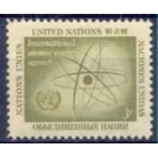ONN0056NA-SELO AGÊNCIA INTERNACIONAL DE ENERGIA ATÔMICA, 3C - ONU NOVA IORQUE - 1958 - N