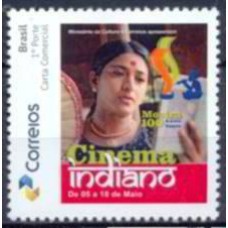 PB0012M-SELO PERSONALIZADO NOVA LOGO ECT, CENTENÁRIO CINEMA INDIANO, BAILARINA - 2014 - MINT