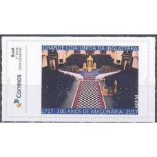 PB0086M-SELO PERSONALIZADO MAÇONARIA, GRANDE LOJA INTERNA, AUTOADESIVO - 2018 - MINT