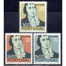 POR1004N-SÉRIE BICENTENÁRIO DE NASCIMENTO DO POETA BOCAGE - PORTUGAL - 1966 - N