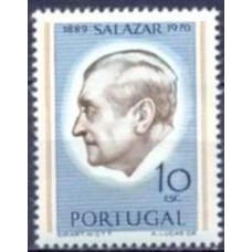 POR1118NA-SELO PRESIDENTE SALAZAR, 10E DENTEAÇÃO 12,5 X 12 - PORTUGAL - 1971 - N