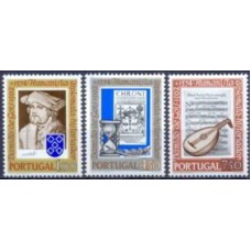 POR1208N-SÉRIE 400º ANIVERSÁRIO DA MORTE DE DAMIÃO DE GÓIS - PORTUGAL - 1974 - N