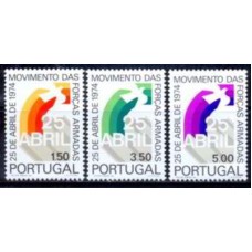 POR1246M-SÉRIE MOVIMENTO DAS FORÇAS ARMADAS DO 25 DE ABRIL DE 1974 - PORTUGAL - 1974 - MINT