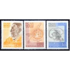 POR1249N-SÉRIE CENTENÁRIO DE NASCIMENTO DO PROFESSOR EGAS MONIZ - PORTUGAL - 1974 - N