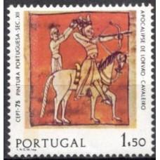 POR1261MAA.01-SELO SÉRIE EUROPA - PINTURAS, 1,50E COM FAIXA FOSFORESCENTE - PORTUGAL - 1975 - MINT