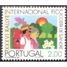 POR1265NAA-SELO XXXVI RALLYE INTERNACIONAL DE CAMPING E EXCURSÕES, 2E COM FAIXA FOSFORESCENTE - PORTUGAL - 1975 - N