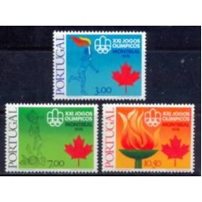 POR1299M-SÉRIE XXI JOGOS OLÍMPICOS DE MONTREAL - PORTUGAL - 1976 - MINT