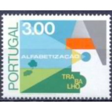 POR1302MAA-SELO ALFABETIZAÇÃO DENTEAÇÃO 13,5, CAMPANHA - PORTUGAL - 1976 - MINT