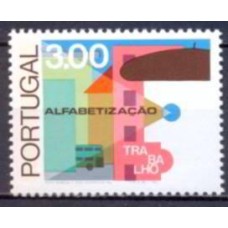 POR1304MB-SELO ALFABETIZAÇÃO DENTEAÇÃO 12, CIDADE - PORTUGAL - 1976 - MINT