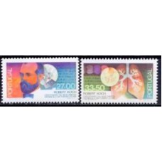 POR1552M-SÉRIE CENTENÁRIO DA DESCOBERTA DO BACILO DA TUBERCULOSE - PORTUGAL - 1982 - MINT