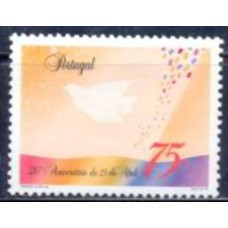 POR1983N-SELO 20º ANIVERSÁRIO DA REVOLUÇÃO DE 25 DE ABRIL - PORTUGAL - 1994 - N