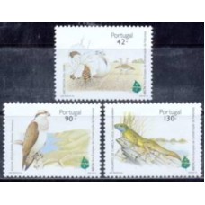 POR2041N-SÉRIE ANO EUROPEU DE PRESERVAÇÃO DA NATUREZA - PORTUGAL - 1995 - N