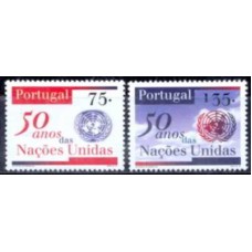 POR2054N-SÉRIE 50º ANIVERSÁRIO DAS NAÇÕES UNIDAS - PORTUGAL - 1995 - N