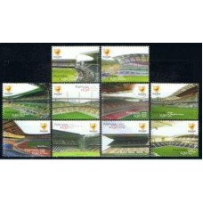 POR2789N-SÉRIE CAMPEONATO EUROPEU DE FUTEBOL UEFA 2004 - ESTÁDIOS - PORTUGAL - 2004 - N