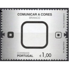 POR3691M-SELO CORES DA COMUNICAÇÃO, 1E - PORTUGAL - 2012 - MINT