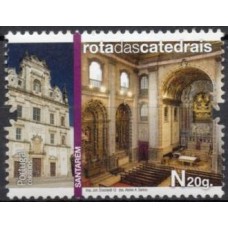 POR3700M-SELO ROTA DAS CATEDRAIS I, SANTARÉM - PORTUGAL - 2012 - MINT