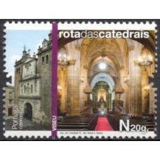 POR3701M-SELO ROTA DAS CATEDRAIS I, VISEU - PORTUGAL - 2012 - MINT