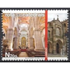 POR3702M-SELO ROTA DAS CATEDRAIS I, LAMEGO - PORTUGAL - 2012 - MINT