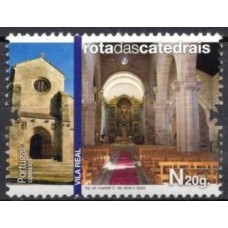 POR3703M-SELO ROTA DAS CATEDRAIS I, VILA REAL - PORTUGAL - 2012 - MINT