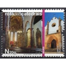 POR3705M-SELO ROTA DAS CATEDRAIS I, SILVES - PORTUGAL - 2012 - MINT