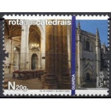 POR3706M-SELO ROTA DAS CATEDRAIS I, GUARDA - PORTUGAL - 2012 - MINT