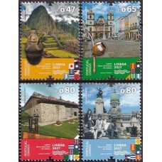 POR4200M-SÉRIE LISBOA CAPITAL IBERO-AMERICANA DE CULTURA - PORTUGAL - 2017 - MINT