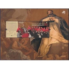 POR4208MF-BLOCO 800 ANOS DA ORDEM DOS DOMINICANOS - PORTUGAL - 2017 - MINT