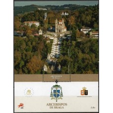POR4270MF-BLOCO ARCEBISPOS DE BRAGA - PORTUGAL - 2017 - MINT