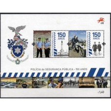 POR4276MF-BLOCO 150 ANOS DA POLÍCIA DE SEGURANÇA PÚBLICA - PORTUGAL - 2017 - MINT