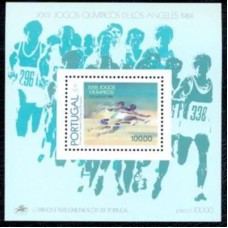 PORB046M-BLOCO OLIMPÍADAS DE LOS ANGELES - PORTUGAL - 1984 - MINT
